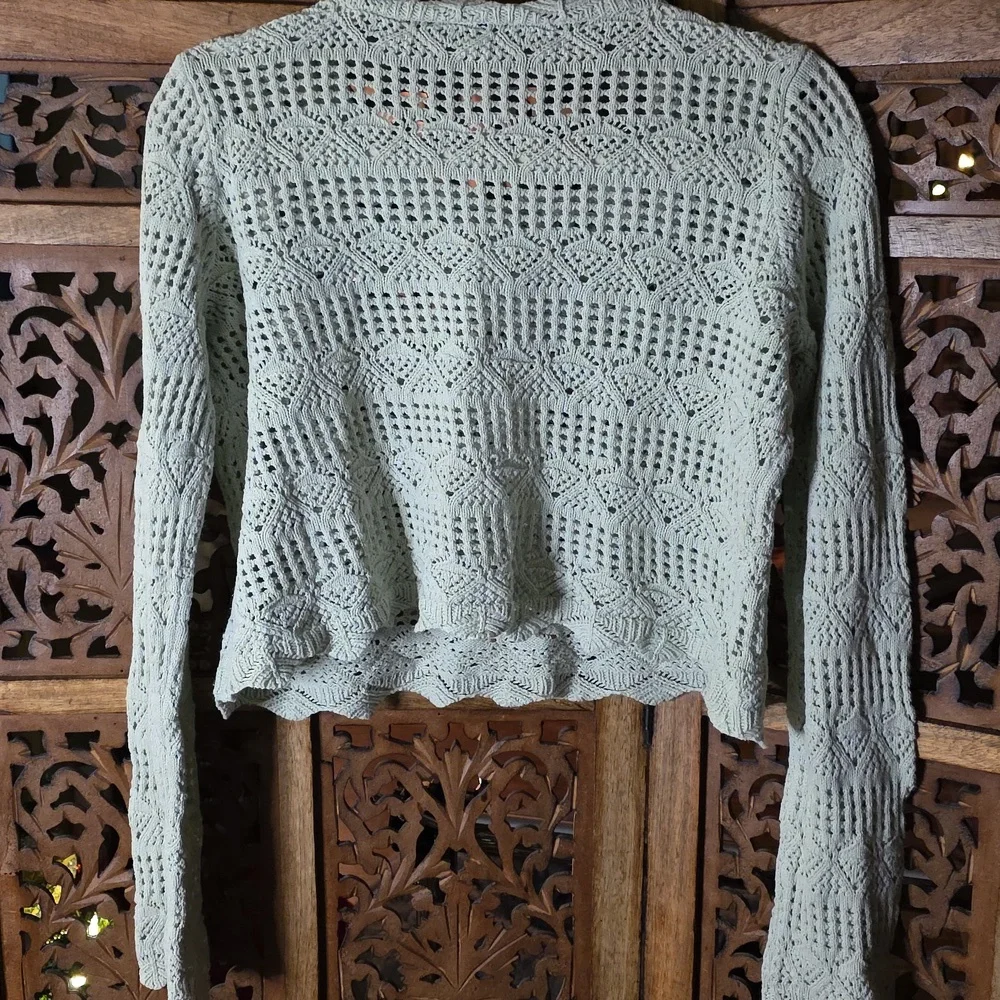 Freshman Light Green Knit Top